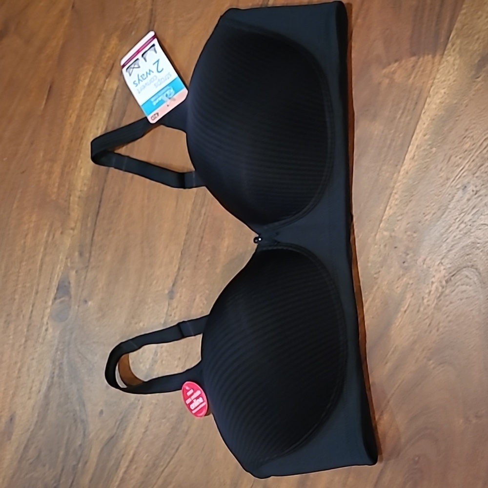 Vanity Fair Radiant 42D black no underwire shaped lined bra black